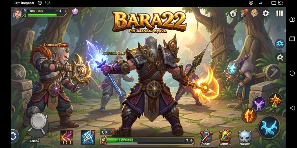 Screenshot gameplay menggambarkan petualangan seru di dunia RPG.