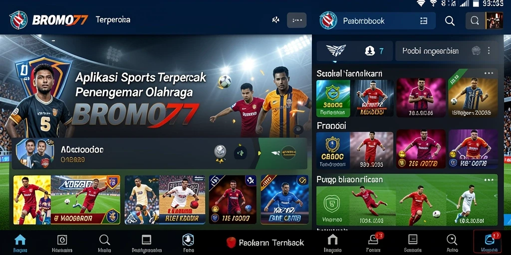 Tampilan gameplay <strong>BROMO77</strong> yang interaktif dan menarik untuk taruhan olahraga.