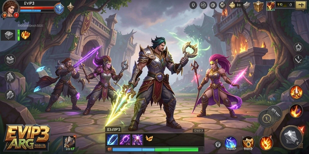 Tampilan gameplay menakjubkan dari EVIP3 dengan aksi seru.