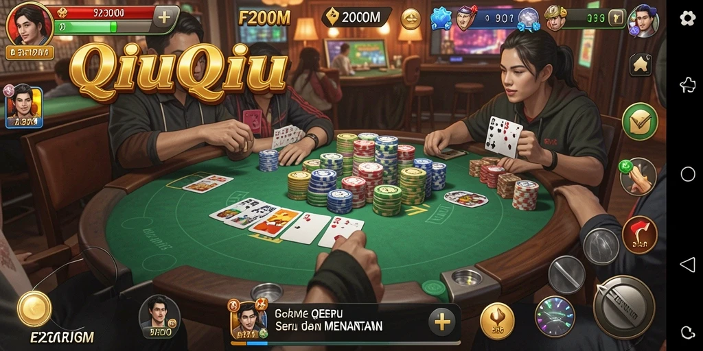 Tampilan screenshot gameplay F200M yang seru dan penuh tantangan QiuQiu.