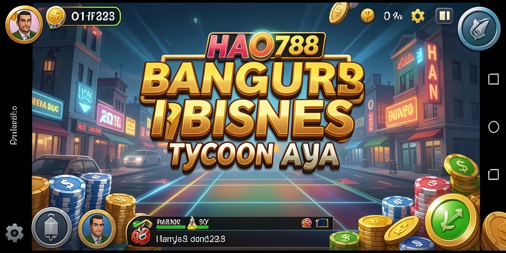 Gameplay HAO788 yang menunjukkan pengelolaan bisnis yang seru.