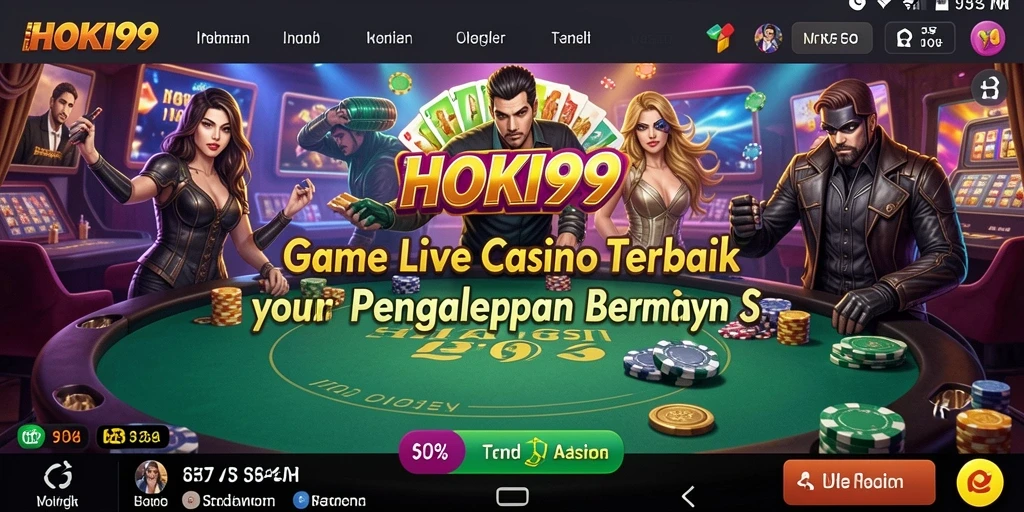 Tampilan menarik dari gameplay HOKI99 Live Casino.