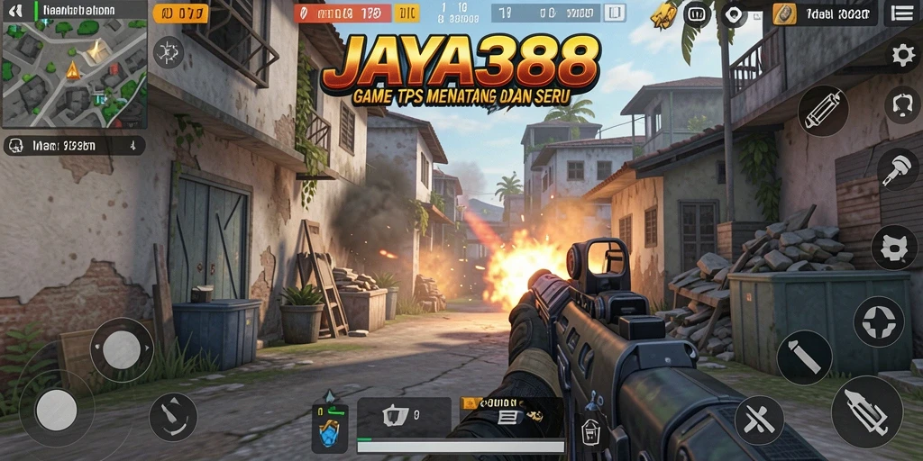 Tampilan gameplay seru dan menegangkan dari JAYA388 sebagai game TPS.
