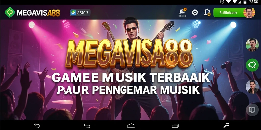 Screenshot menunjukkan gameplay seru MEGAVISA88 yang berfokus pada musik.