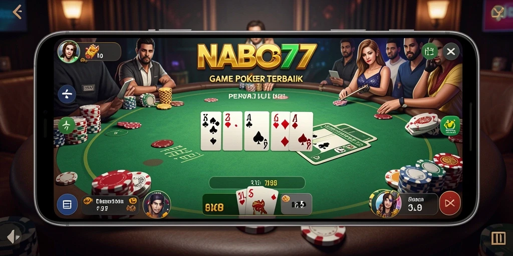 Tampilan gameplay NABOB77 yang menarik saat bermain Poker.