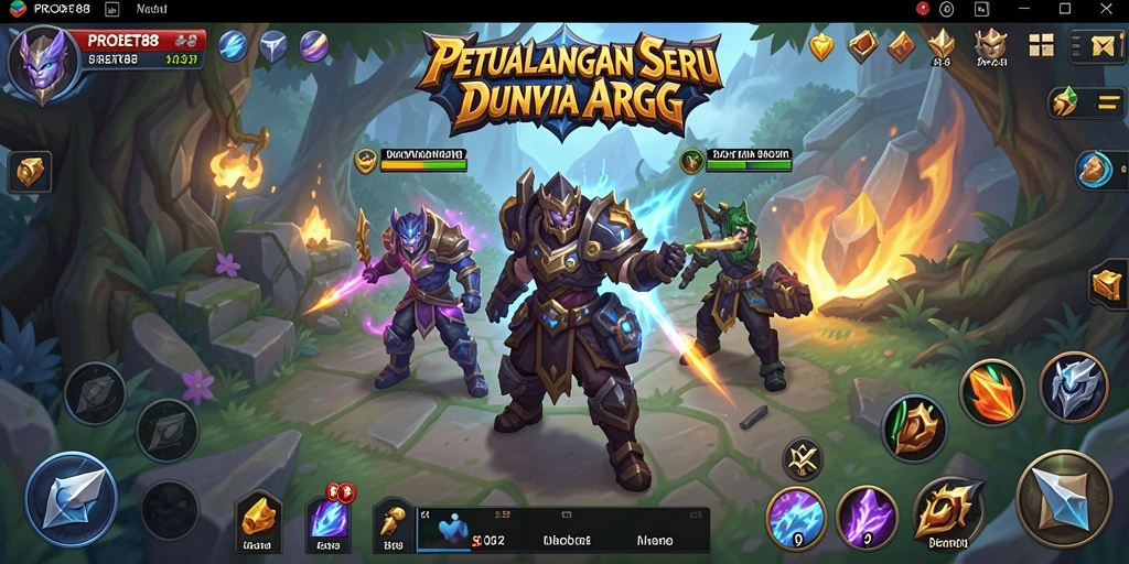 Tampilan gameplay mendebarkan dalam PROBET88 dengan aksi ARPG yang seru.