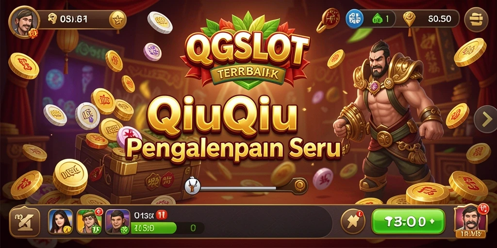 Tampilan gameplay QQSLOT menampilkan momen seru saat bermain QiuQiu.