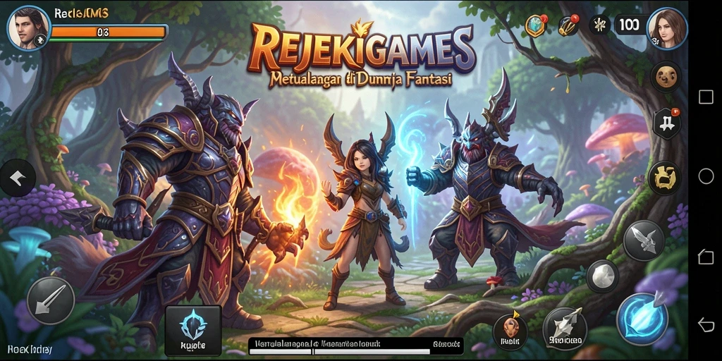 Tampilan gameplay seru di dunia petualangan REJEKIGAMES.