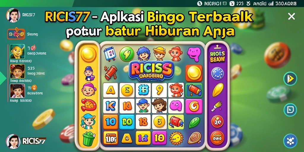 Tampilan gameplay Bingo yang seru dan interaktif dari RICIS77.