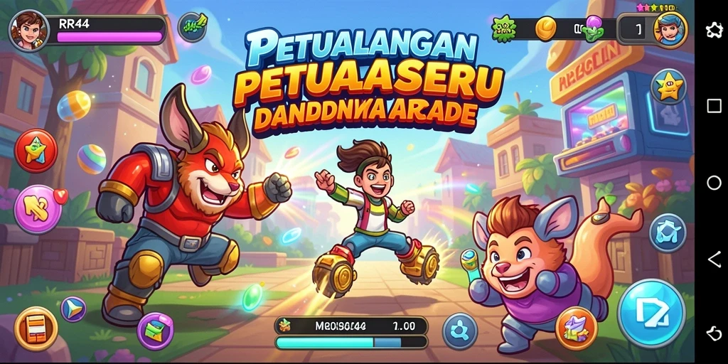 Tampilan gameplay RR44 yang menarik dan menantang.