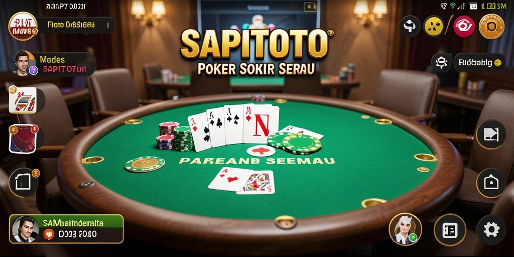 Tangkapan layar SAPITOTO menunjukkan aksi poker yang mennapikan dan menyenangkan.