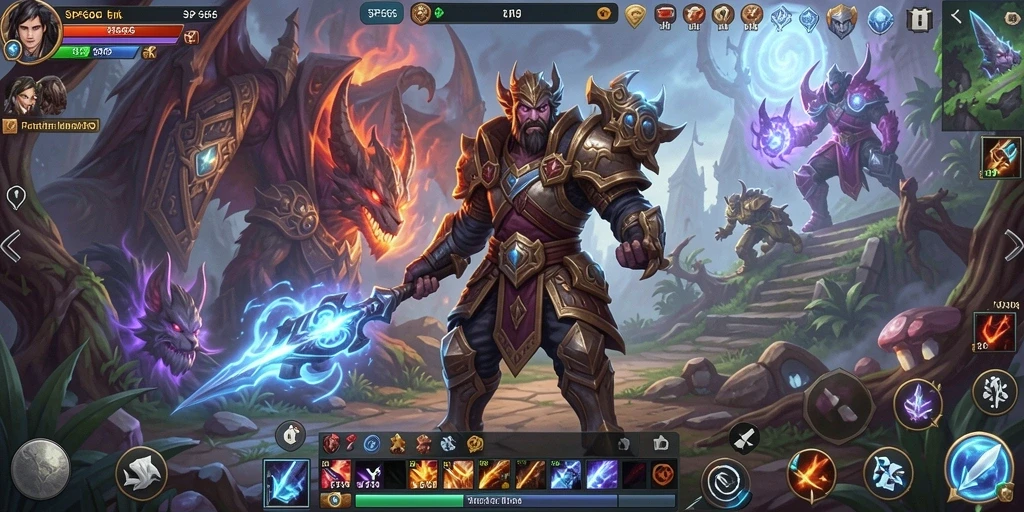 Screenshot gameplay SP666 yang menunjukkan dunia luas dan pertarungan mendebarkan.