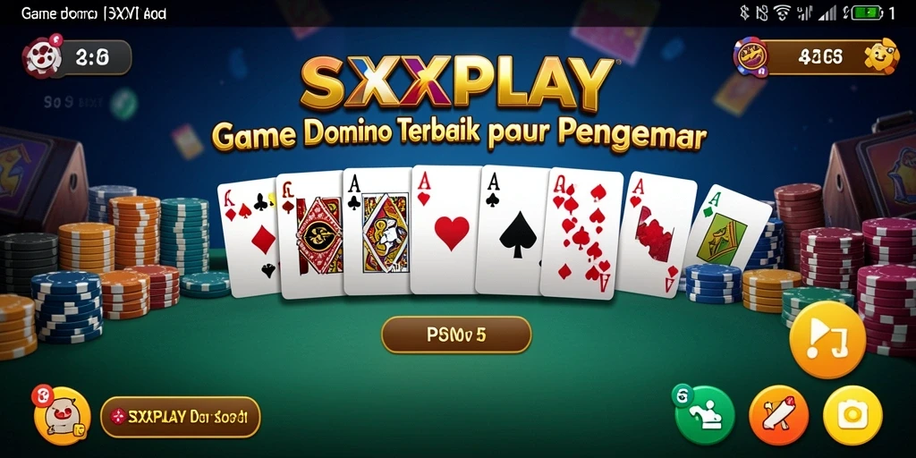 Screenshot gameplay SXXPLAY menampilkan aksi seru permainan Domino.
